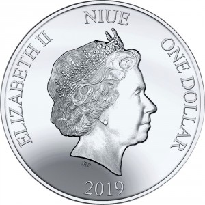 Аверс монеты Ниуэ, 1 доллар, 2019