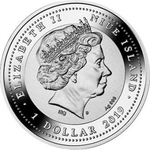 Аверс монеты Ниуэ, 1 доллар, 2019