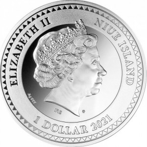Аверс монеты Ниуэ, 1 доллар, 2021