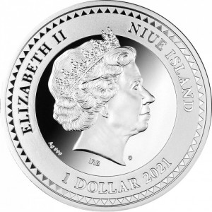Аверс монеты Ниуэ, 1 доллар, 2021