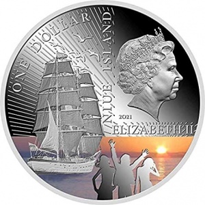 Аверс монеты Ниуэ, 1 доллар, 2021