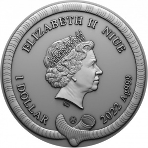 Аверс монеты Ниуэ, 1 доллар, 2022