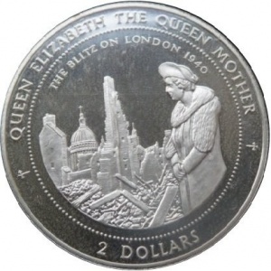Реверс монеты Ниуэ, 2 доллара, 1997