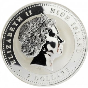 Аверс монеты Ниуэ, 2 доллара, 2007