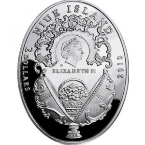 Аверс монеты Ниуэ, 2 доллара, 2010