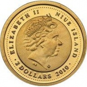 Аверс монеты Ниуэ, 2 доллара, 2010