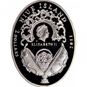 Аверс монеты Ниуэ, 2 доллара, 2011