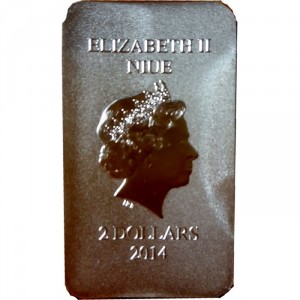 Аверс монеты Ниуэ, 2 доллара, 2014