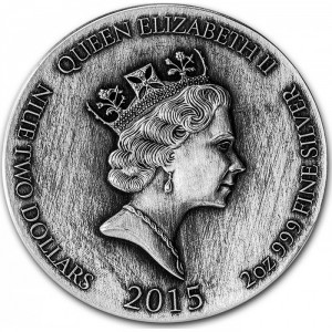 Аверс монеты Ниуэ, 2 доллара, 2015
