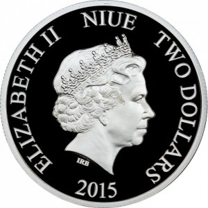 Аверс монеты Ниуэ, 2 доллара, 2015