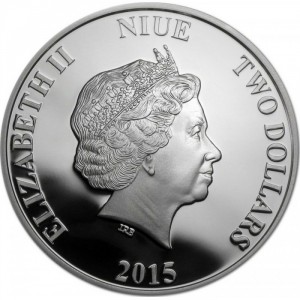 Аверс монеты Ниуэ, 2 доллара, 2015