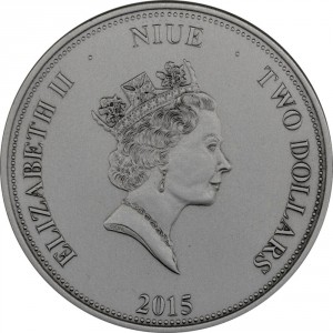 Аверс монеты Ниуэ, 2 доллара, 2015