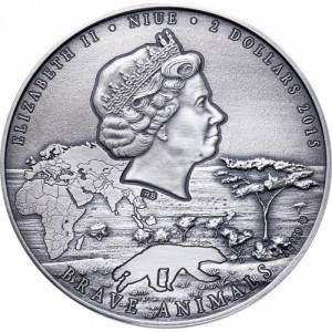 Аверс монеты Ниуэ, 2 доллара, 2015