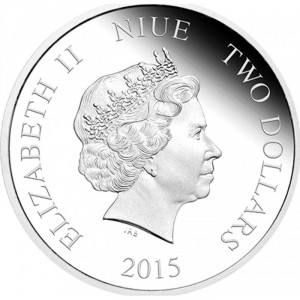 Аверс монеты Ниуэ, 2 доллара, 2015