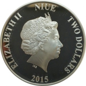 Аверс монеты Ниуэ, 2 доллара, 2015