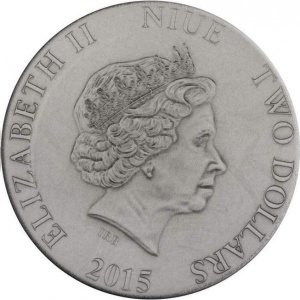 Аверс монеты Ниуэ, 2 доллара, 2015