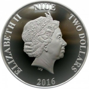 Аверс монеты Ниуэ, 2 доллара, 2016