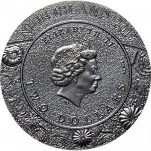Аверс монеты Ниуэ, 2 доллара, 2017