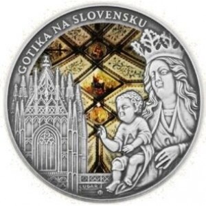Реверс монеты Ниуэ, 2 доллара, 2017, Архитектура в Словакии - Готика