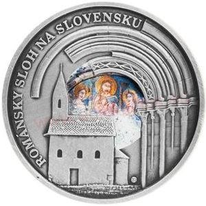 Реверс монеты Ниуэ, 2 доллара, 2017, Архитектура в Словакии - Романское искусство