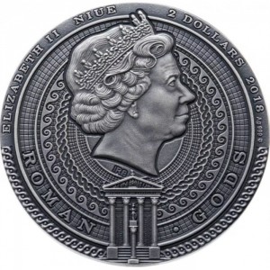 Аверс монеты Ниуэ, 2 доллара, 2018, Беллона