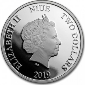 Аверс монеты Ниуэ, 2 доллара, 2019, Маппеты - Животное