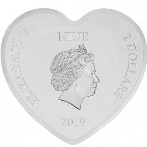 Аверс монеты Ниуэ, 2 доллара, 2019, Дисней - Любовь