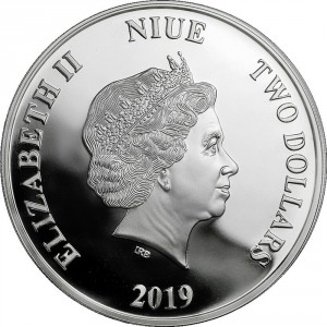 Аверс монеты Ниуэ, 2 доллара, 2019, Дисней - Год свиньи
