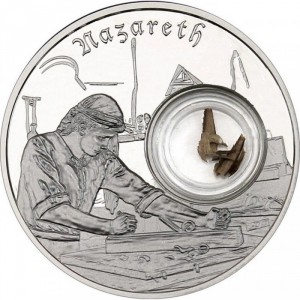 Реверс монеты Ниуэ, 2 доллара, 2019, Шаги Иисуса - Назарет