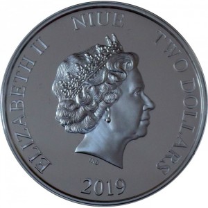 Аверс монеты Ниуэ, 2 доллара, 2019, Тетрис