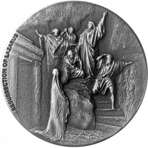 Реверс монеты Ниуэ, 2 доллара, 2020, Библия - Воскрешение Лазаря
