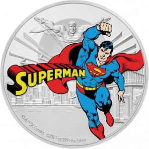 Реверс монеты Ниуэ, 2 доллара, 2020, DC Comics - Лига справедливости /Супермен/