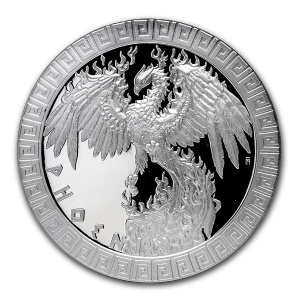Реверс монеты Ниуэ, 2 доллара, 2020, Мифические существа - Феникс