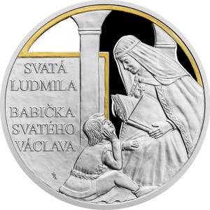 Реверс монеты Ниуэ, 2 доллара, 2020, Святая Людмила Чешская - Бабушка