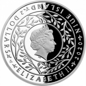 Аверс монеты Ниуэ, 2 доллара, 2020, Древо жизни - Лето