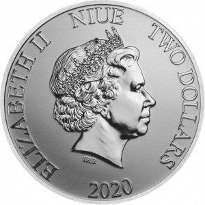 Аверс монеты Ниуэ, 2 доллара, 2020, Дисней - Микки и Минни