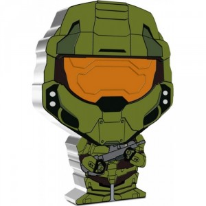 Реверс монеты Ниуэ, 2 доллара, 2021, Тиби - Halo /Мастер Чиф/