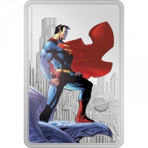 Реверс монеты Ниуэ, 2 доллара, 2021, DC Comics - Супермен /прямоугольник/