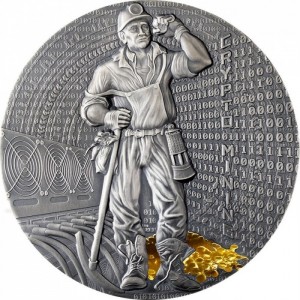 Реверс монеты Ниуэ, 2 доллара, 2021, Крипто-майнинг