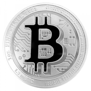 Реверс монеты Ниуэ, 2 доллара, 2021, Биткоин