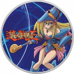 Реверс монеты Ниуэ, 2 доллара, 2022, Yu-Gi-Oh! ("Король игр") - Темная девушка-волшебница