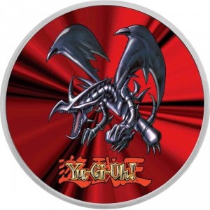 Реверс монеты Ниуэ, 2 доллара, 2022, Yu-Gi-Oh! ("Король игр") - Красноглазый Черный Дракон