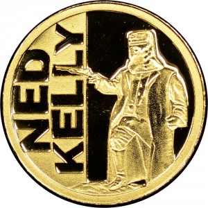 Реверс монеты Ниуэ, 5 долларов, 2012, Нед Келли