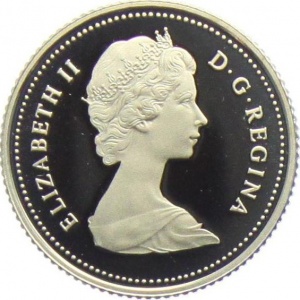 Аверс монеты Канада, 10 центов, 1969-1989