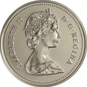 Аверс монеты Канада, 50 центов, 1978-1989