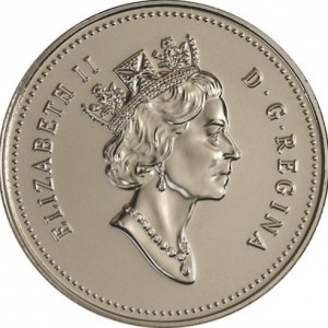 Аверс монеты Канада, 50 центов, 1997-2000