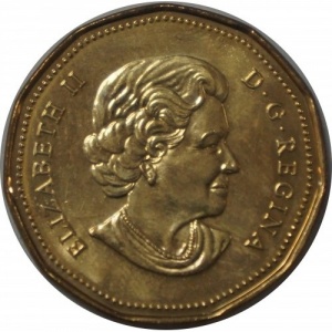 Аверс монеты Канада, 1 доллар, 2004, XXVIII летние Олимпийские Игры, Афины 2004