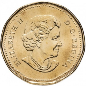 Аверс монеты Канада, 1 доллар, 2006, XX зимние Олимпийские Игры, Турин 2006