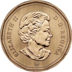 Аверс монеты Канада, 1 доллар, 2007, Лебедь-трубач