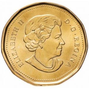 Аверс монеты Канада, 1 доллар, 2010, 100 лет королевскому флоту Канады